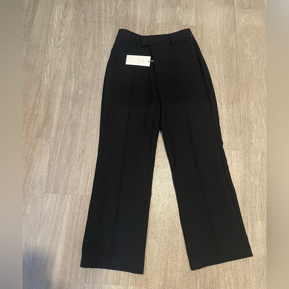 Wayf black ankle length Tailored Pants XS new